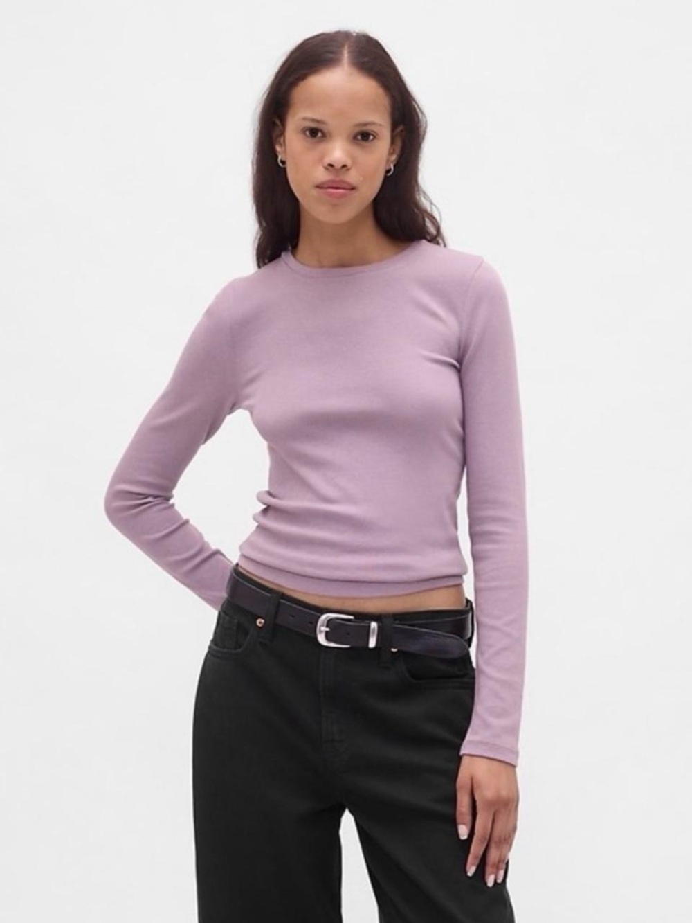 GAP Long-Sleeve Crewneck Top